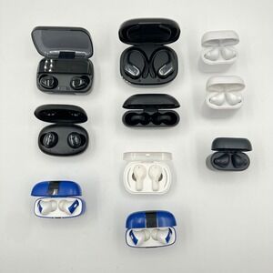 Lot 10 Wireless Bluetooth Earbud Airbuds Xiaomi Tranya Onn Tagry Gym Sport Case